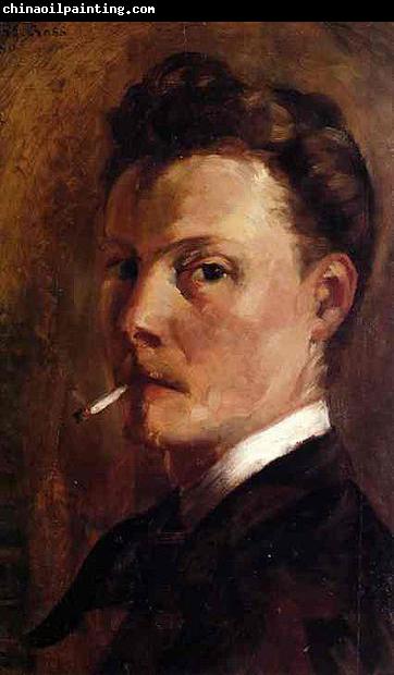 Henri-Edmond Cross Self-Portrait with Cigarette.