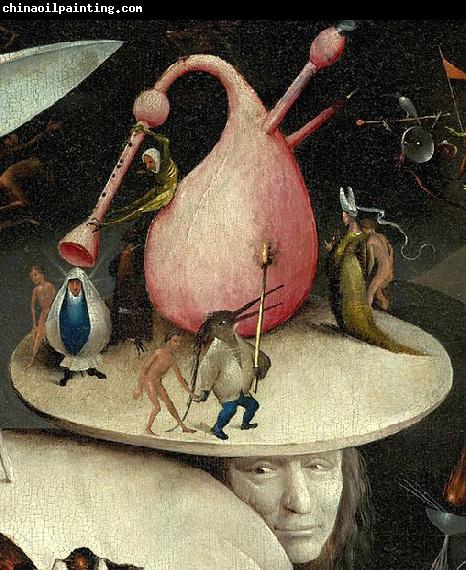 Hieronymus Bosch The Garden of Earthly Delights, right panel - Detail disk of tree man