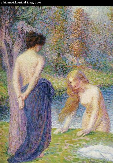 Hippolyte Petitjean Femmes au bain