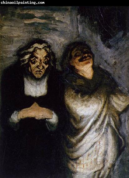 Honore  Daumier Scene from a Comedy