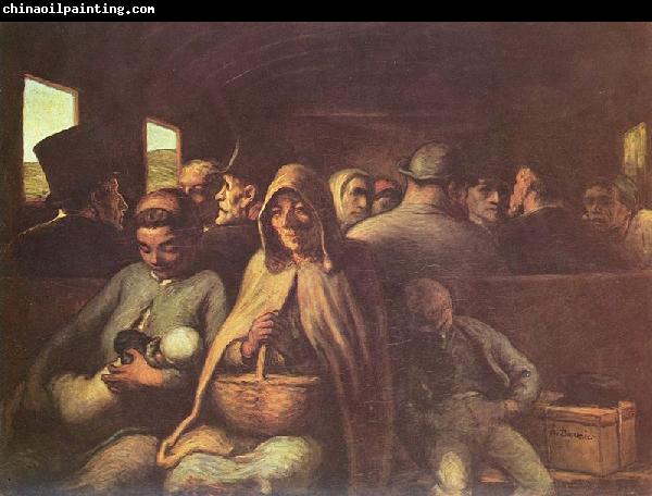 Honore Daumier Wagen dritter Klasse