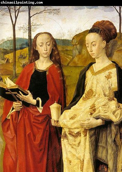 Hugo van der Goes Sts Margaret and Mary Magdalene with Maria Portinari