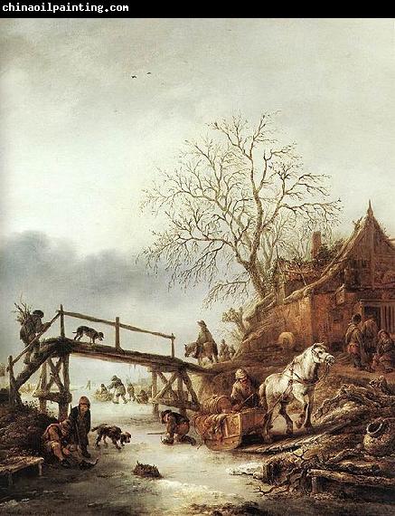 Isaac van Ostade A Winter Scene