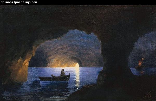 Ivan Aivazovsky Azure Grotto, Naples