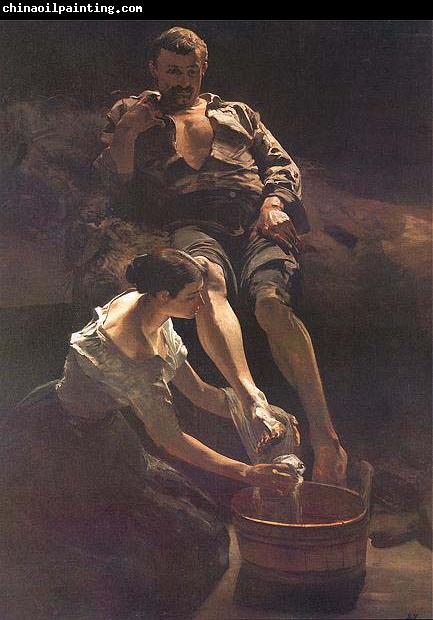 Jacek Malczewski Washing of feet.