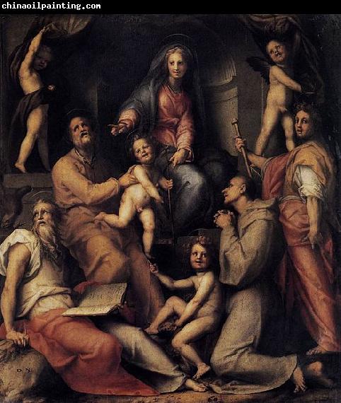 Jacopo Pontormo Madonna and Child with Saints