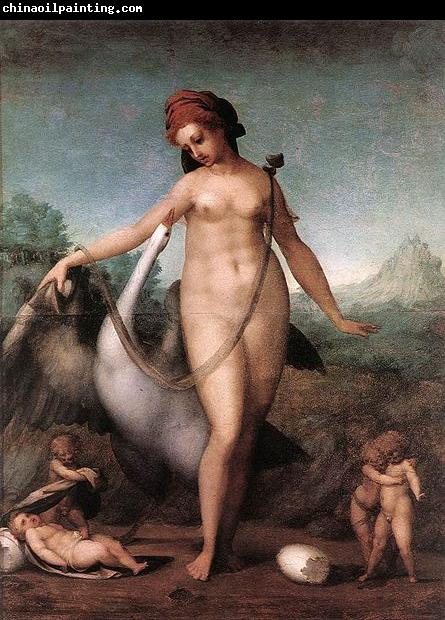 Jacopo Pontormo Leda and the Swan