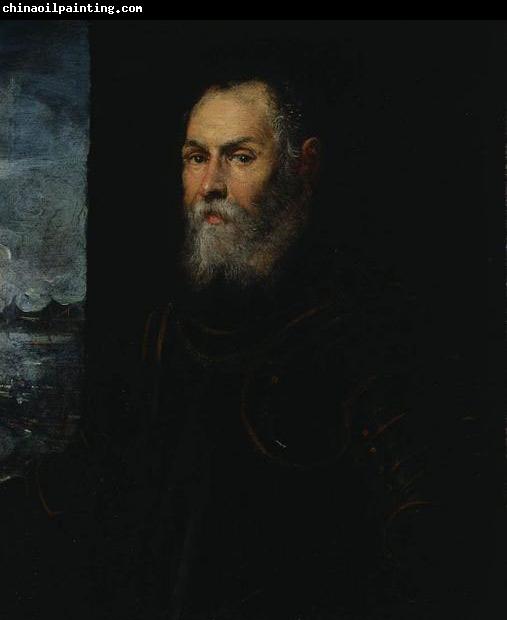 Jacopo Tintoretto Portrait of a Venetian admiral.