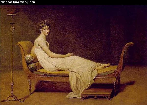 Jacques-Louis  David Portrait of Madame Recamier