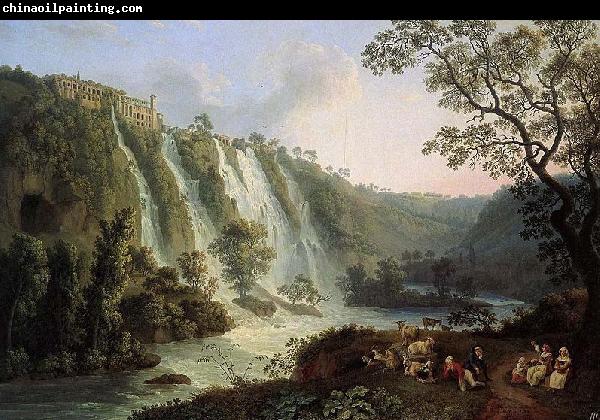 Jakob Philipp Hackert Villa of Maecenas and Waterfalls in Tivoli