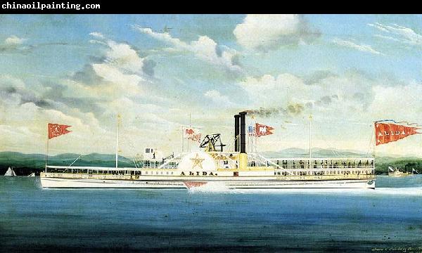 James Bard Alida, Hudson River steamer as painted