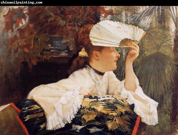 James Joseph Jacques Tissot The Fan