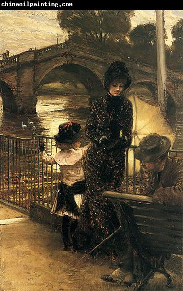 James Joseph Jacques Tissot By the Thames at Richmond