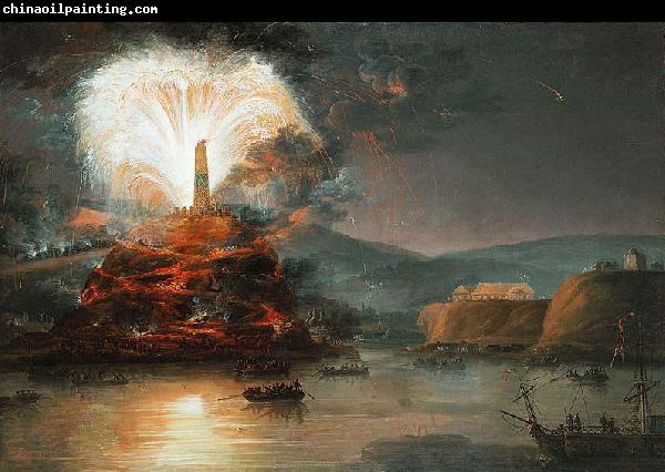 Jan Bogumil Plersch Fireworks in honor of Catherine II in 1787.