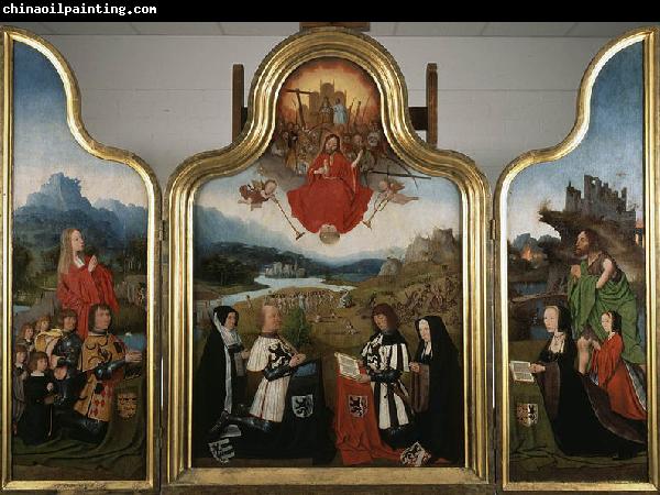 Jan Mostaert Triptych with the last judgment and donors