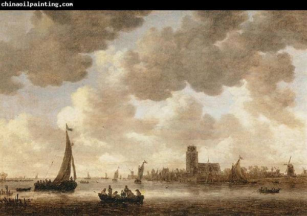 Jan van Goyen The Meuse at Dordrecht with the Grote Kerk.