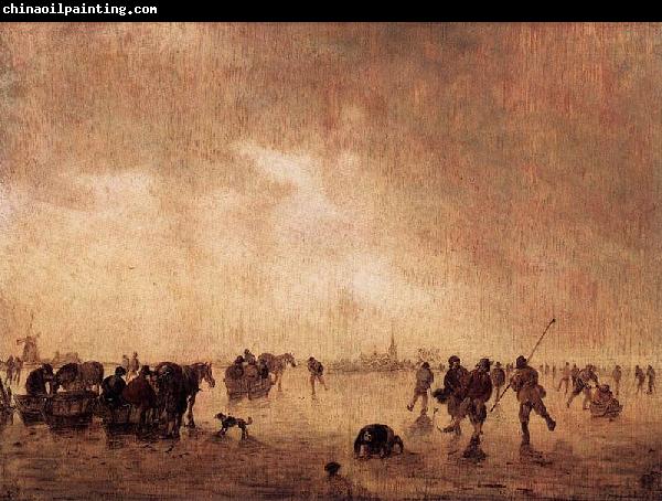 Jan van Goyen Landscape with Skaters