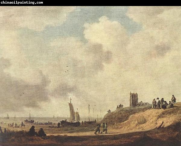 Jan van Goyen Seashore at Scheveningen