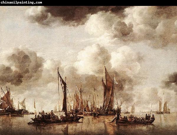 Jan van de Cappelle Dutch Yacht Firing a Salvo