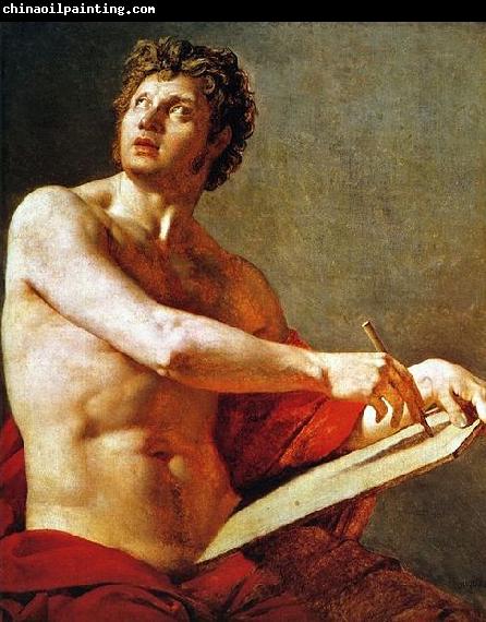 Jean Auguste Dominique Ingres Academic Study of a Male Torse.