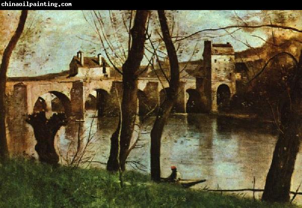 Jean Baptiste Camille  Corot Le Pont de Mantes