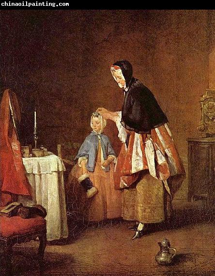 Jean Simeon Chardin Die Morgentoilette