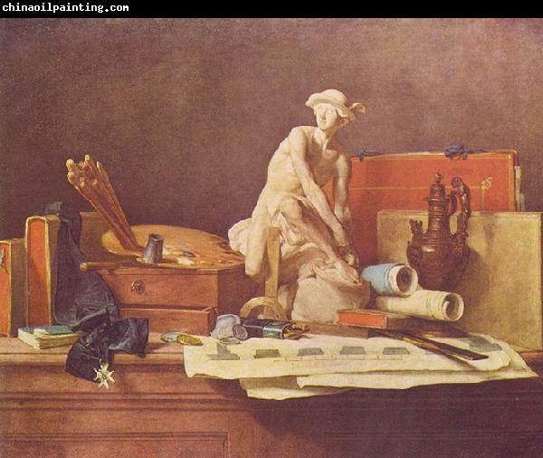 Jean Simeon Chardin Die Attribute der Kunste und die Belohnungen, die ihnen gewahrt werden