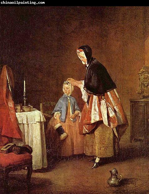 Jean Simeon Chardin Die Morgentoilette