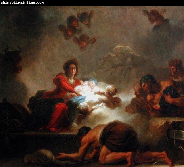 Jean-Honore Fragonard The Adoration of the Shepherds.