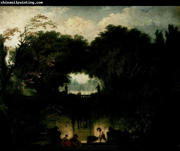 Jean-Honore Fragonard Der Garten der Villa d'Este