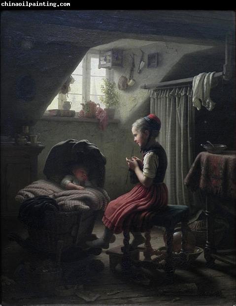 Johann Georg Meyer Little Housewife