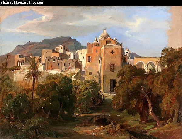 Johann Wilhelm Schirmer Capri mit Blick auf Santa Serafina