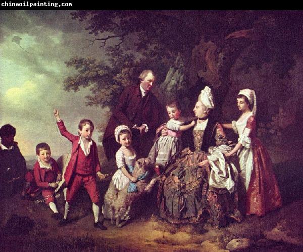 Johann Zoffany Paisaje con un grupo de familia