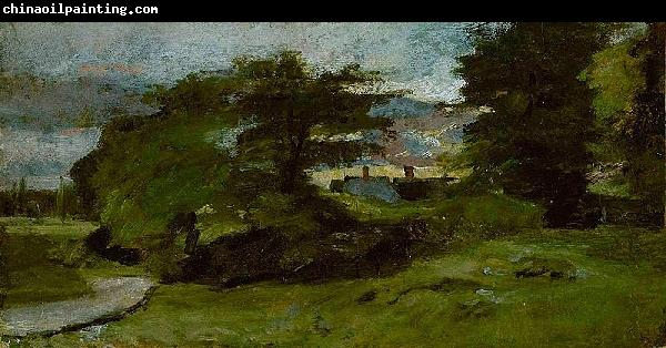 John Constable Landscape with Cottages