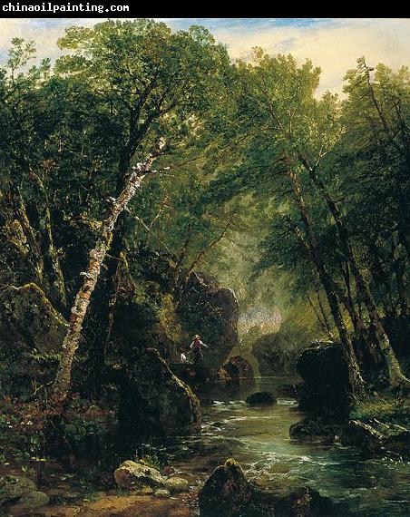 John Frederick Kensett Trout Fisherman