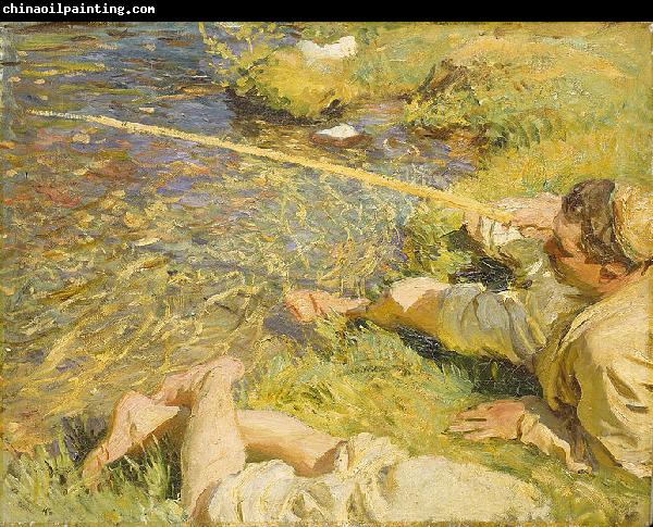 John Singer Sargent A Man Fishing