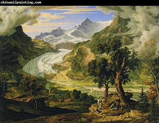 Joseph Anton Koch Grindelwald Glacier in the Alps