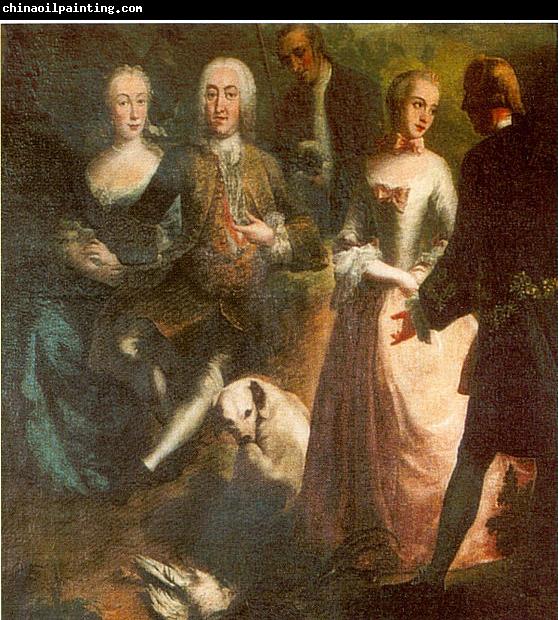 Joseph Esperlin Engagement of Maria Josepha Grafin von Waldburg-Friedberg-Scheer (1731 - 1782) and her cousin, Prince Joseph Wenzel von Furstenberg (1728 - 1783) in 1