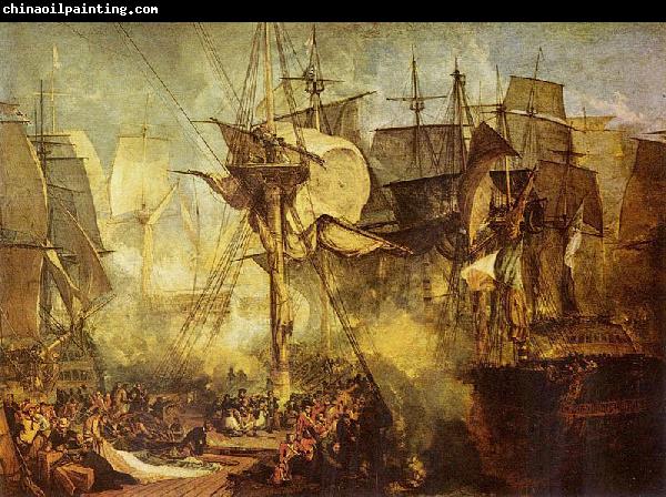 Joseph Mallord William Turner Die Schlacht bei Trafalgar, von den Steuerbordbesanwanten der Victory aus gesehen