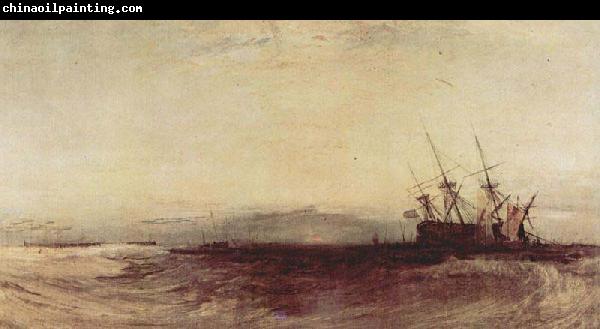 Joseph Mallord William Turner Ein gestrandetes Schiff