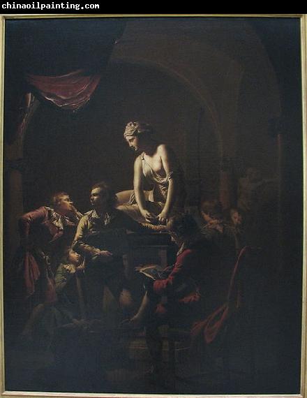 Joseph wright of derby Academy by Lamplight