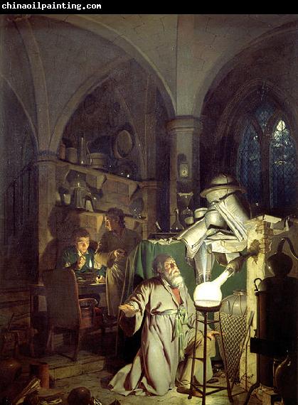 Joseph wright of derby The Alchemist Discovering Phosphorus or The Alchemist in Search of the Philosophers Stone