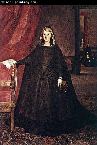 Juan Bautista del Mazo The sitter is Margaret of Spain, first wife of Leopold I, Holy Roman Emperor, wearing mourning dress for her father, Philip IV of Spain, with children