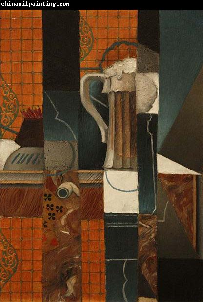 Juan Gris Playing Cards and Glass of Beer