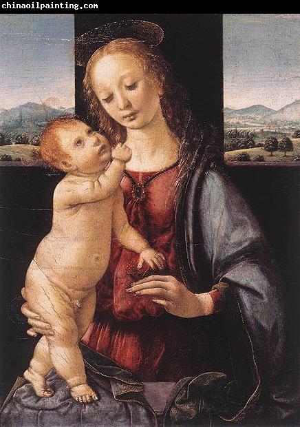 LORENZO DI CREDI Madonna and Child with a Pomegranate