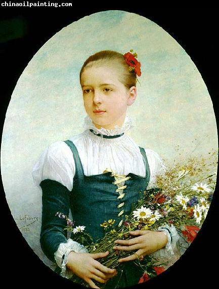 Lefebvre, Jules Joseph Portrait of Edna Barger of Connecticut