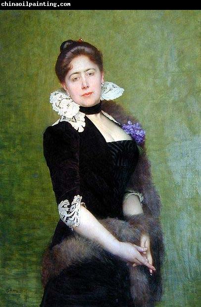 Lefebvre, Jules Joseph Portrait of a Lady