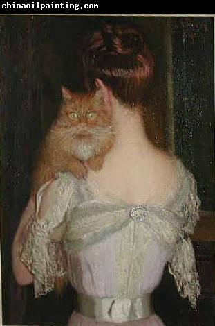 Lilla Cabot Perry Woman with Cat