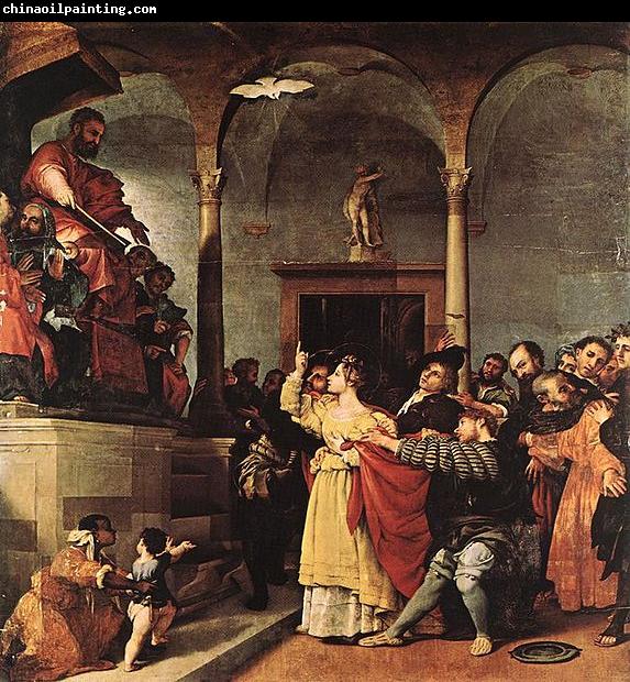 Lorenzo Lotto St Lucy before the Judge