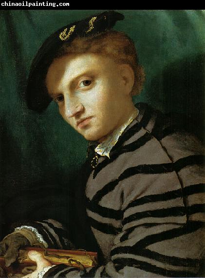 Lorenzo Lotto Portrait of a Young Man With a Book